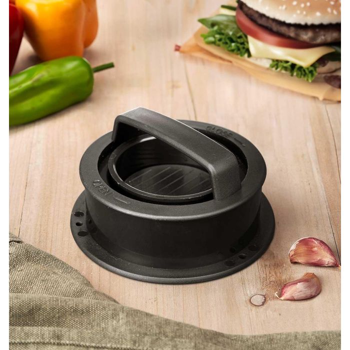 Prensa Hamburguesa 3 en 1 PP Antiadherente Kinvara 12.5x5.8x12.5 cm Negro (12 Unidades) 4 Prensa Hamburguesa 3 en 1 PP Antiadherente Kinvara 12.5x5.8x12.5 cm Negro (12 Unidades) 4