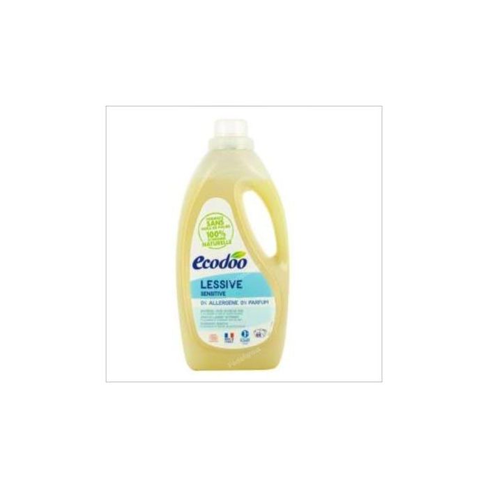 ECODOO Detergente Líquido Sensitive 0% para Ropa, Hipoalergénico, 2L (66 Lavados)