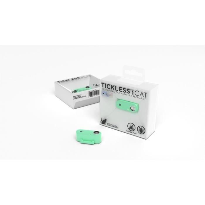Repelente ultrasónico para gatos - TICKLESS MINI CAT - Protección contra garrapatas y pulgas - Mentha Green 3 Repelente ultrasónico para gatos - TICKLESS MINI CAT - Protección contra garrapatas y pulgas - Mentha Green 3