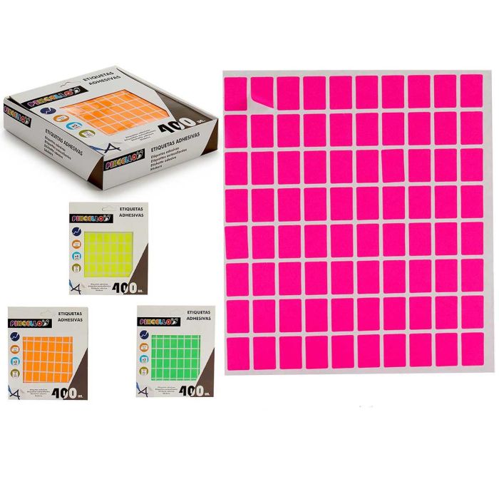 Etiquetas Adhesivas Pincello 12x18 mm, Surtidos, 5 Páginas (120 Unidades)