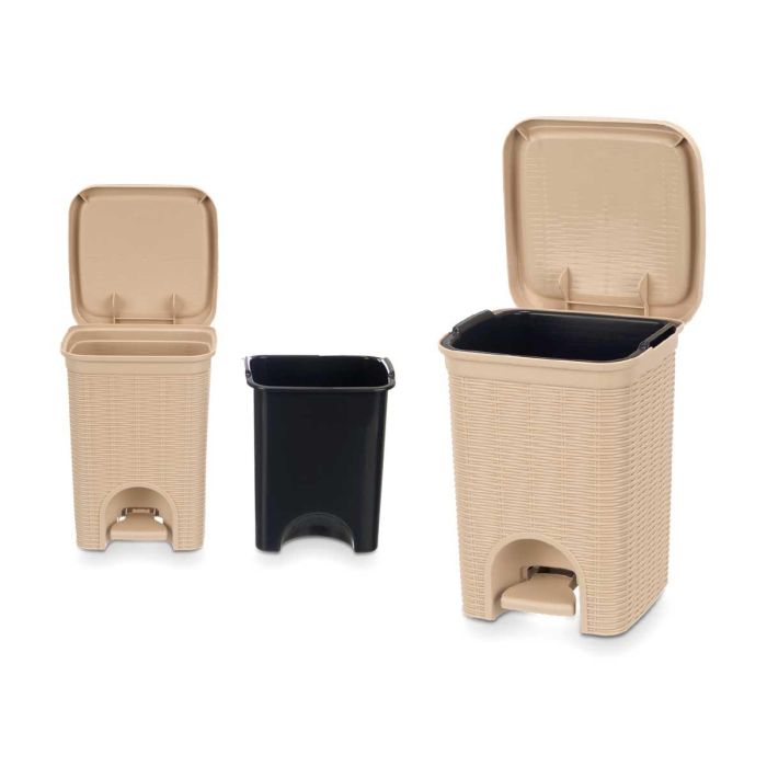 Papelera Elegance Peq 6L Crema Stefanplast 20X27CM (6 Unidades) 1 Papelera Elegance Peq 6L Crema Stefanplast 20X27CM (6 Unidades) 1