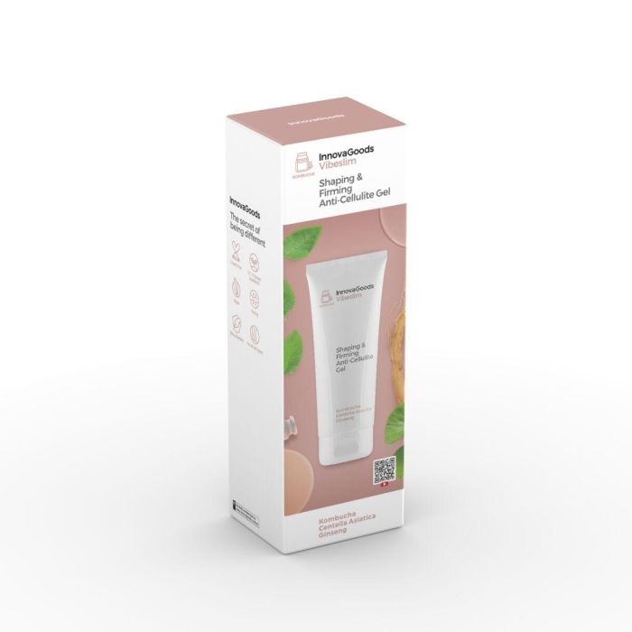 Gel Anticelulítico Reafirmante y Moldeador Kombucha Vibeslim InnovaGoods 200 ml 1 Gel Anticelulítico Reafirmante y Moldeador Kombucha Vibeslim InnovaGoods 200 ml 1