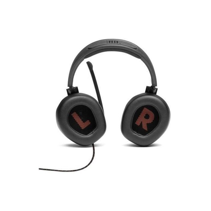 JBL QUANTUM 200 BK V2 Auriculares Gaming Quantum 200 con Micrófono Abatible, Jack 3.5, Cableado y Almohadillas Viscoelásticas, Negro 3