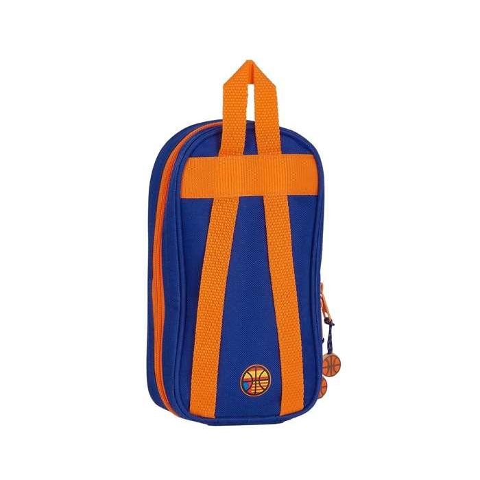 Plumier Mochila Valencia Basket M847 Azul Naranja 12 x 23 x 5 cm