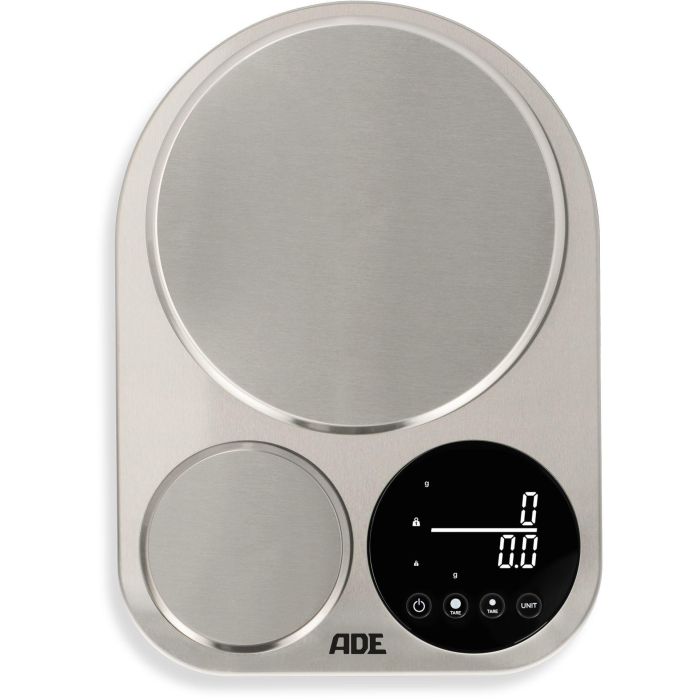 Ade Báscula de cocina digital ISABELLA ADE4262379094097 Acero inoxidable/Plástico 23 x 16,5 cm para dos personas