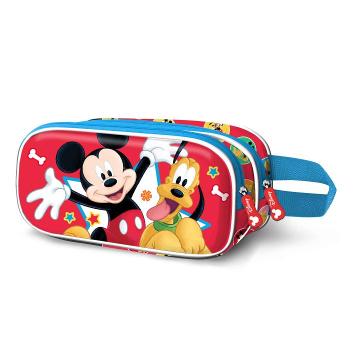 Estuche Portatodo 3D Doble Star Disney Mickey Mouse Multicolor