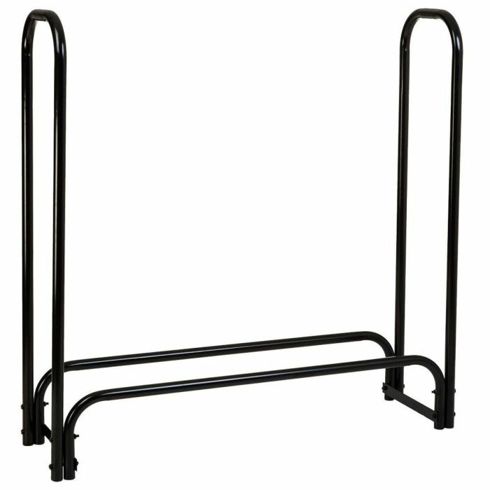 Soporte para Leña Alexandra House Living Negro Hierro 34 x 124 x 124 cm