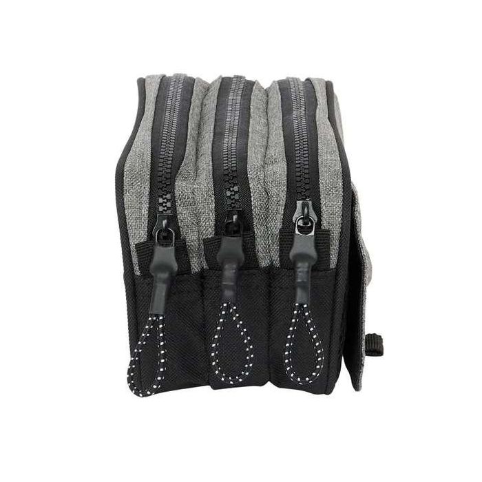 Portatodo Triple Eckō Unltd. Rhino Negro Gris 21,5 x 10 x 8 cm 3