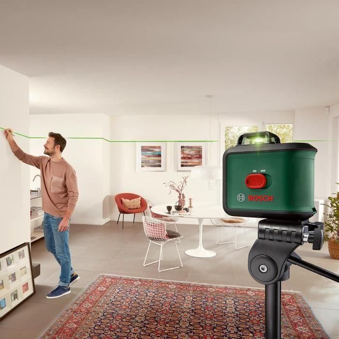 Láser de línea UniversalLevel 360 de Bosch (láser de línea vertical y horizontal con láser de 360° para alineación en todo el 3 Láser de línea UniversalLevel 360 de Bosch (láser de línea vertical y horizontal con láser de 360° para alineación en todo el 3