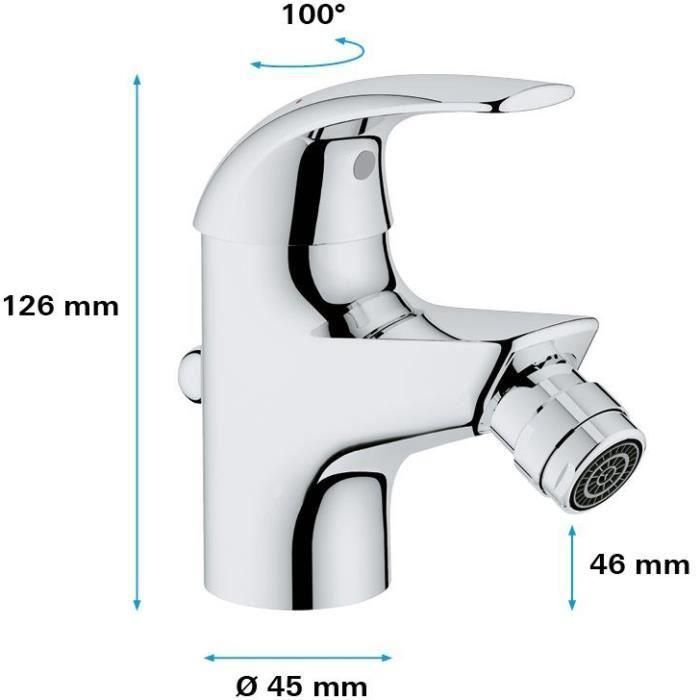 GROHE - Mezclador monomando de bidé 3