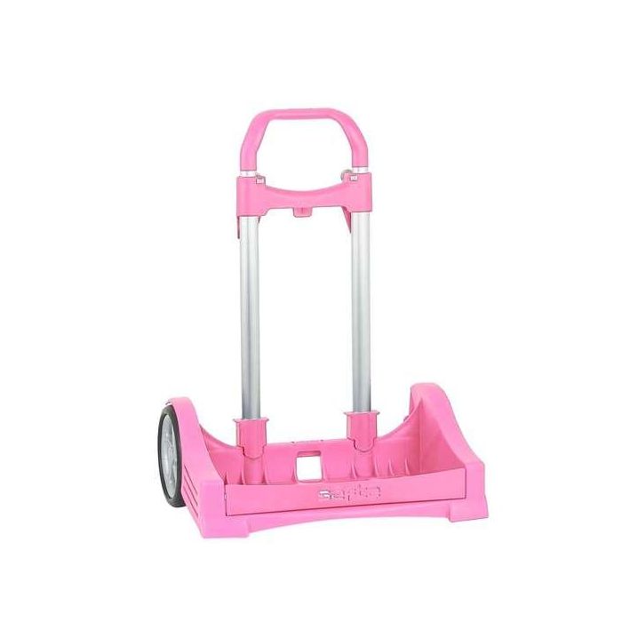 Carro Escolar Safta Portamochilas Evolution Rosa Claro 2 Carro Escolar Safta Portamochilas Evolution Rosa Claro 2