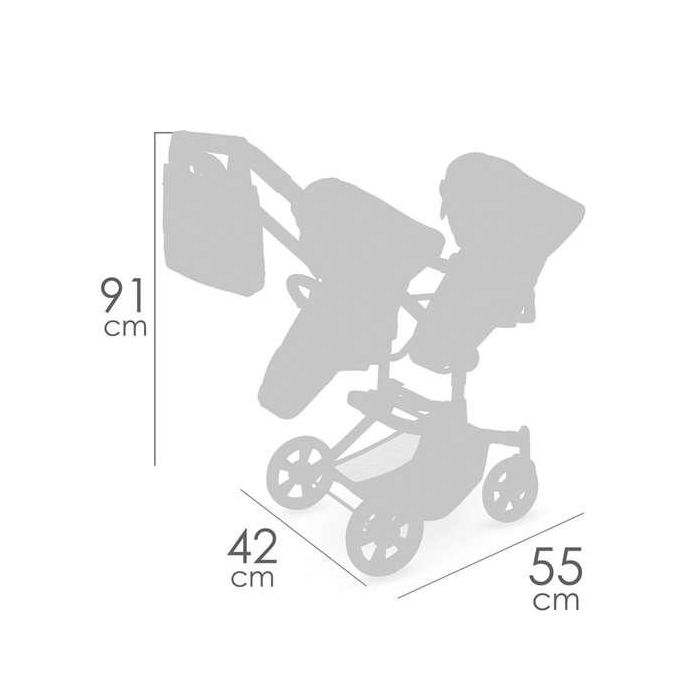 Silla gemelar plegable -novedad - multiposicion para muñecas de hasta 52 cm. 8 Silla gemelar plegable -novedad - multiposicion para muñecas de hasta 52 cm. 8