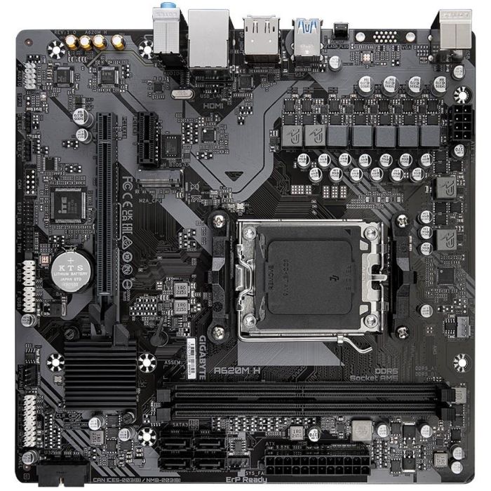 Gigabyte Placa Base A620M H AM5, AMD A620, Socket AM5, Compatible con AMD Ryzen 5/7/9 7ª Gen 3 Gigabyte Placa Base A620M H AM5, AMD A620, Socket AM5, Compatible con AMD Ryzen 5/7/9 7ª Gen 3