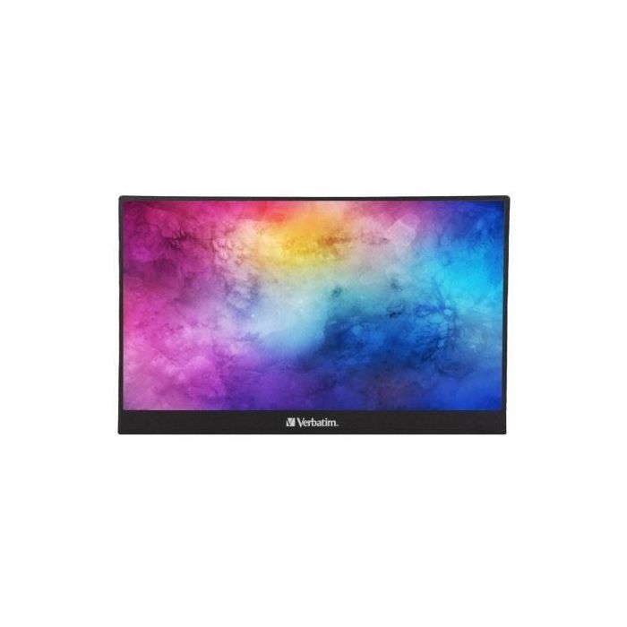 Verbatim PMT-15 Monitor Portátil Táctil 15.6" Full HD 1920x1080 IPS USB-C HDMI HDR Carcasa Aluminio Negro Verbatim PMT-15 Monitor Portátil Táctil 15.6" Full HD 1920x1080 IPS USB-C HDMI HDR Carcasa Aluminio Negro