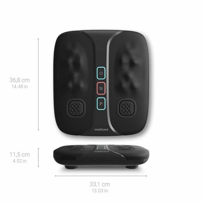 Medisana Masajeador Energizante de Pies y Piernas LM 100, Shiatsu + Vibración, 2 Intensidades, Calor, Negro 12