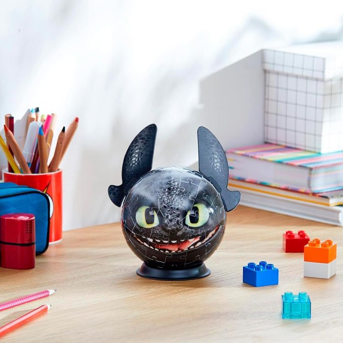 Ravensburger Puzzle Ball Dragon Trainer Con Orejas 3D 72 Piezas 11145 3