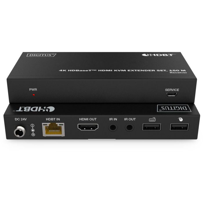 Digitus Extensor KVM HDMI 4K HDBaseT 150m con USB 1.1, Transmisor y Receptor, Resolución 3840x2160 @60Hz, Ancho de Banda 18 Gbit/s, Negro 1 Digitus Extensor KVM HDMI 4K HDBaseT 150m con USB 1.1, Transmisor y Receptor, Resolución 3840x2160 @60Hz, Ancho de Banda 18 Gbit/s, Negro 1