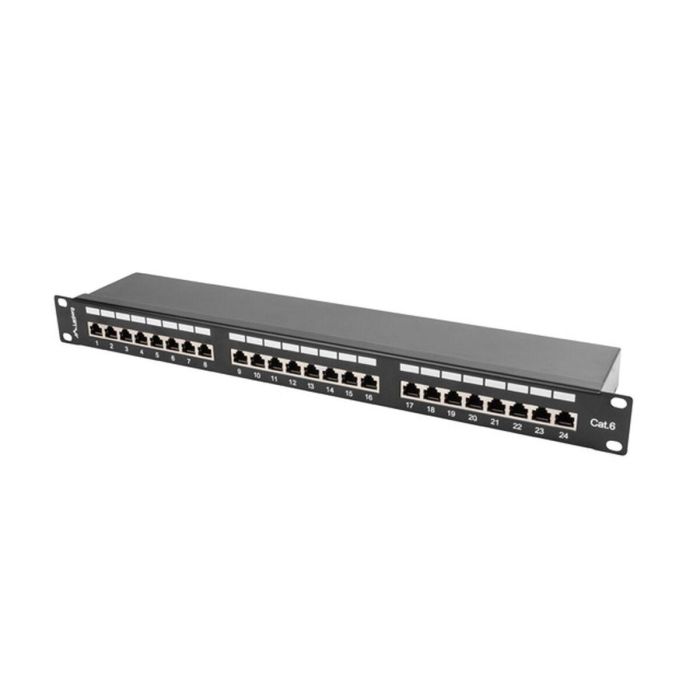 Lanberg Patch Panel 24 Puertos Cat6 RJ-45 Negro Metal 1U PPS6-1024-B 11 Lanberg Patch Panel 24 Puertos Cat6 RJ-45 Negro Metal 1U PPS6-1024-B 11