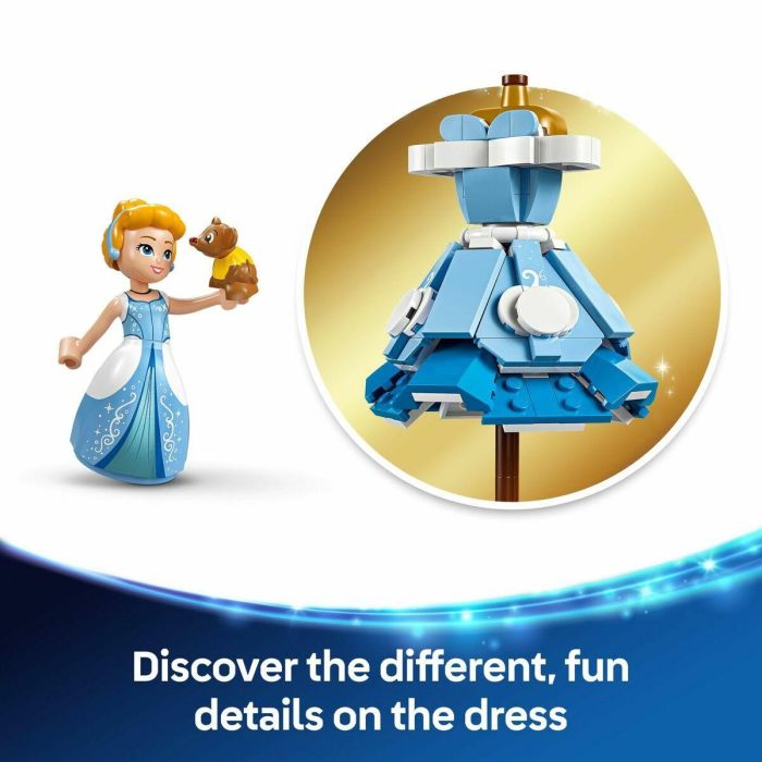 LEGO 43266 Vestido de Cenicienta Disney Princess - Set de construcción para niñas de 9 años 8 LEGO 43266 Vestido de Cenicienta Disney Princess - Set de construcción para niñas de 9 años 8