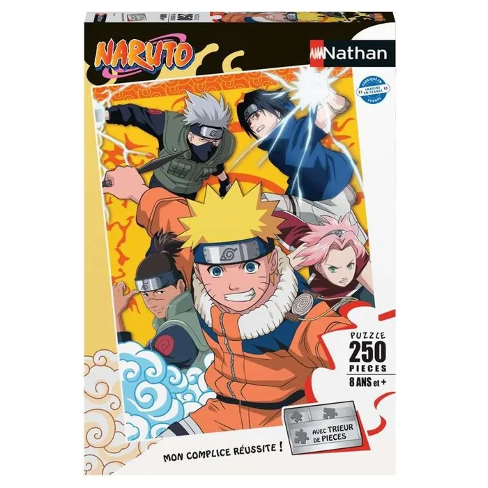 Nathan Puzzle 250 piezas Naruto en la academia ninja para niños - Desarrollo de concentración y pensamiento lógico 1