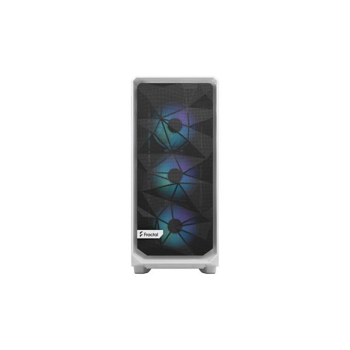 Fractal Design Meshify 2 Compact RGB Blanco - Torre PC ATX, RGB, Ventiladores 3x120mm, FD-C-MES2C-08 1
