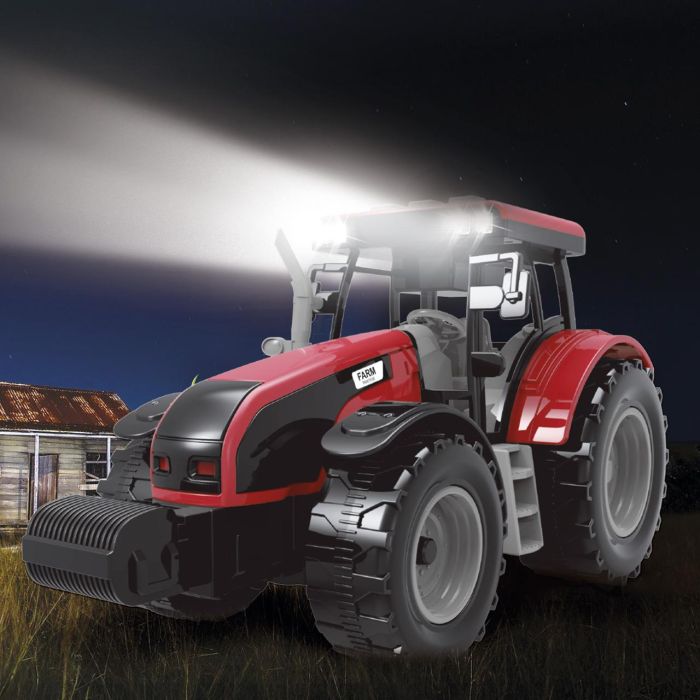 Tractor Rojo Con Apero 1:32. Friccion, Luces Y Sonido T01055 3 Tractor Rojo Con Apero 1:32. Friccion, Luces Y Sonido T01055 3