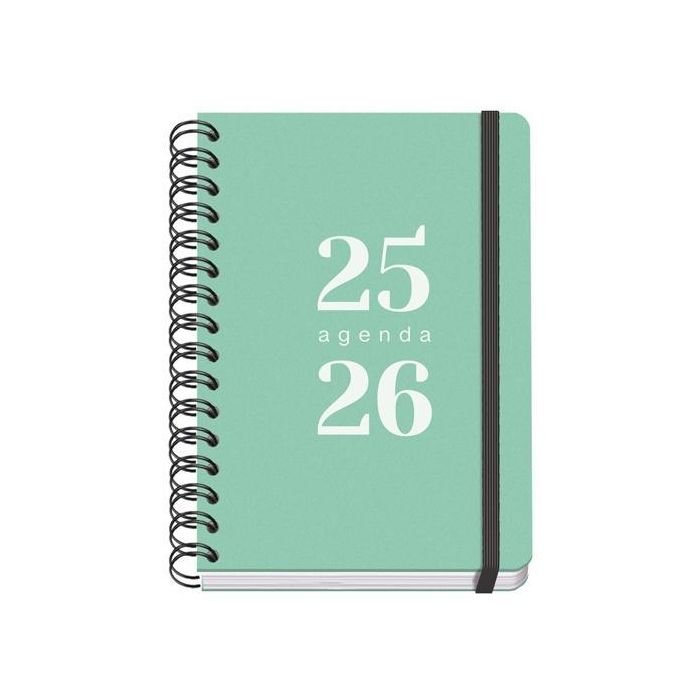 Dohe Agenda Escolar Grammar A5 Espiral Doble Dp Tapa Pp Verde 2025-2026