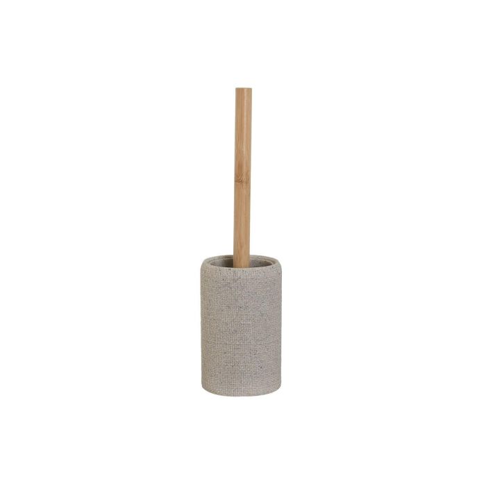 Escobillero DKD Home Decor Gris Natural 10 x 37 x 10 cm