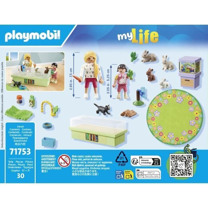 Familia de conejos playmobil my life. 5 Familia de conejos playmobil my life. 5