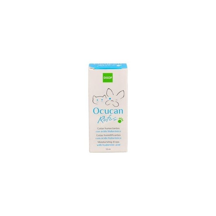 Ocucan Rufus Gotas Humectantes para Ojos de Perros y Gatos con Ácido Hialurónico - 15 mL