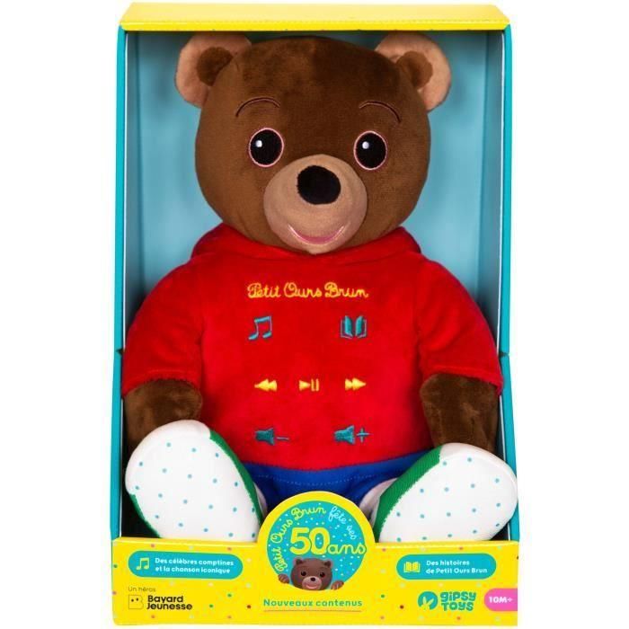 GIPSY TOYS GIP3268060565564 Peluche musical Osito Pardo Cuentacuentos 28 cm 1