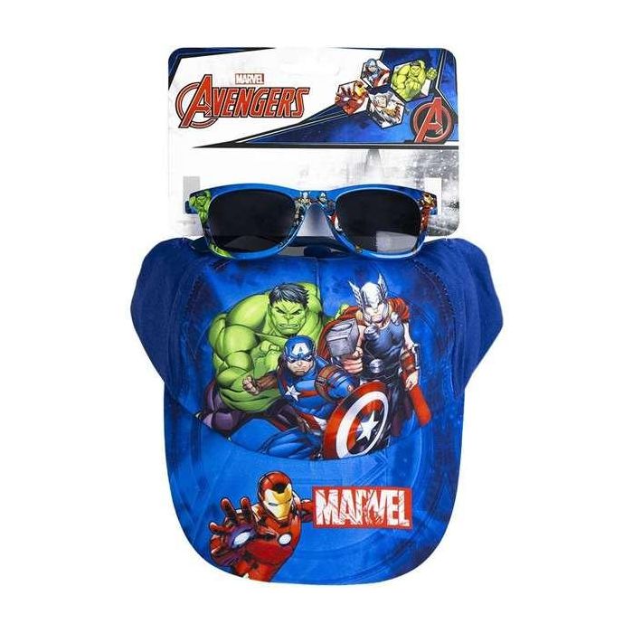Cerdá Gorra y Gafas de Sol Set Avengers Talla 53 cm Azul para Niños +3 Años 1 Cerdá Gorra y Gafas de Sol Set Avengers Talla 53 cm Azul para Niños +3 Años 1