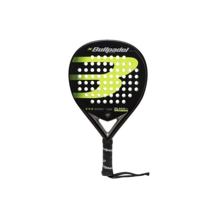 Pala de Pádel Bullpadel Black Dragon 4.0/ Negro y Verde Pala de Pádel Bullpadel Black Dragon 4.0/ Negro y Verde