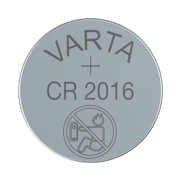 Varta Pila de Botón Litio CR2016 3V Ø20,0x1,6mm Blister 5 Unid.