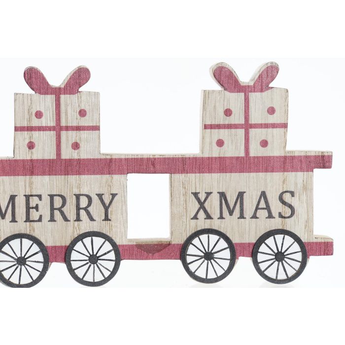 DKD Home Decor Set de 6 Adornos Navideños Tradicionales de Tren MDF Colores Natural y Rojo - Medidas 2x10x29 cm 2 DKD Home Decor Set de 6 Adornos Navideños Tradicionales de Tren MDF Colores Natural y Rojo - Medidas 2x10x29 cm 2