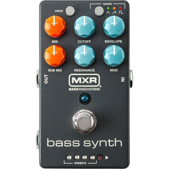 MXR Fx Bass Synth Pedal para Bajo Analógico Vintage con Sub-Octava y Modulación