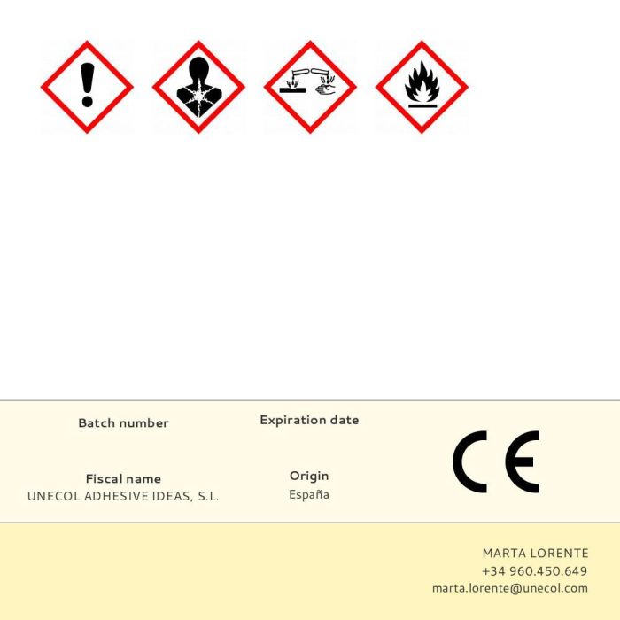 Pvc uneplas, tubo aluminio 125 ml estuche + dispensador a2026 unecol 2