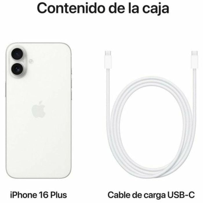 Apple iPhone 16 Plus Smartphone 128GB / 6.7" / 5G / Blanco MXVV3QL/A 1