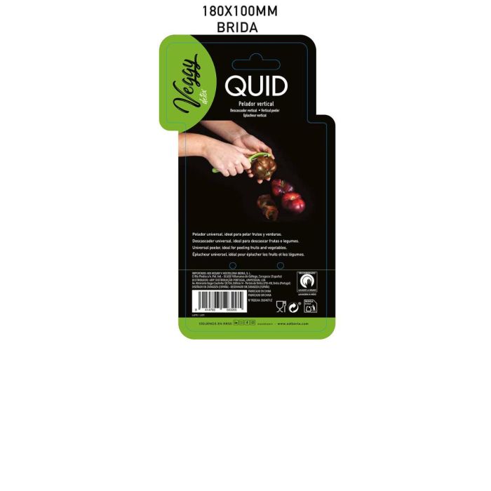 Pelador Vertical Veggy Quid 21x10x2 cm Pelador Vertical Veggy Quid 21x10x2 cm