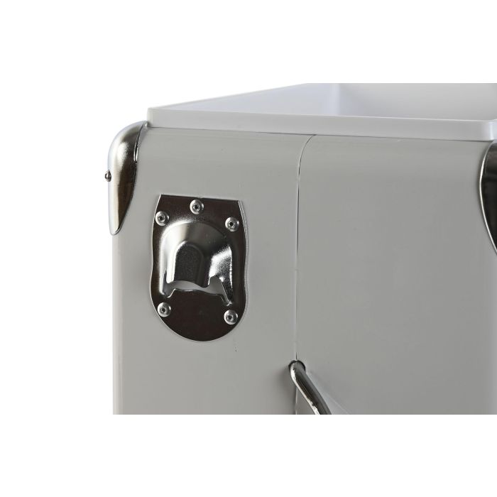 Nevera Portátil Home ESPRIT Blanco PVC Metal Acero Polipropileno 17 L 32 x 24 x 36 cm 2