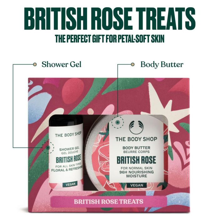 Gel de Ducha The Body Shop BRITISH ROSE 2 Piezas 5