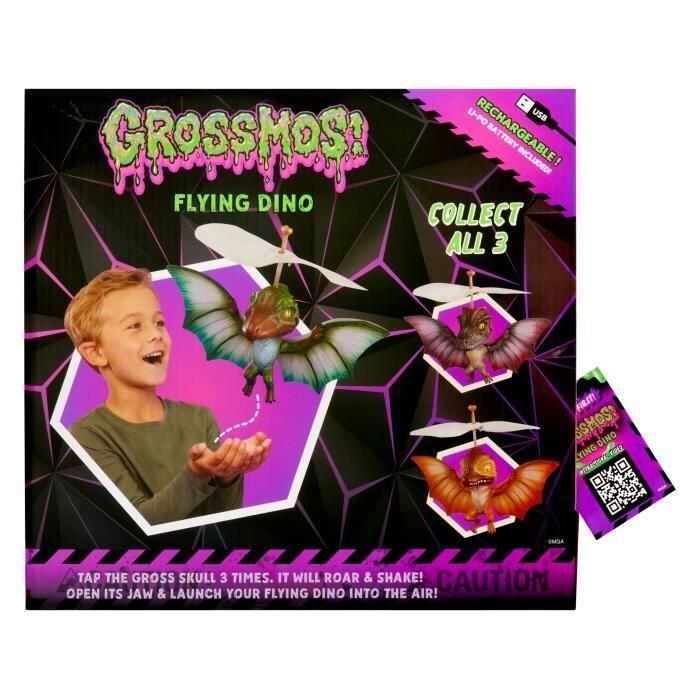 GrossMos Flying - Descubre tu dinosaurio volador - Verde - 3 modelos para coleccionar 5 GrossMos Flying - Descubre tu dinosaurio volador - Verde - 3 modelos para coleccionar 5