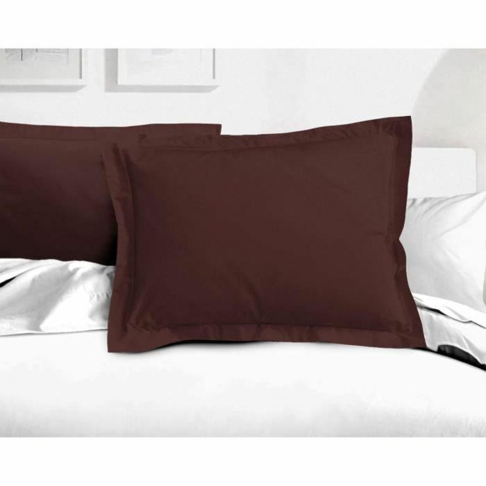 Lovely Home LH71587 Juego de 2 Fundas de Almohada 60 x 80 cm Marrón 1 Lovely Home LH71587 Juego de 2 Fundas de Almohada 60 x 80 cm Marrón 1