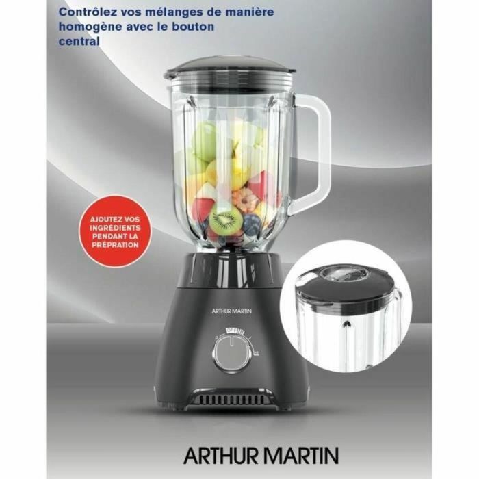 Arthur Martin AMPB40 Batidora de vaso, 1,5L, 400W, 2 velocidades + pulso 5 Arthur Martin AMPB40 Batidora de vaso, 1,5L, 400W, 2 velocidades + pulso 5