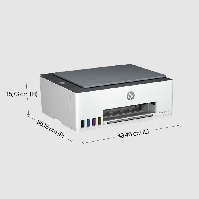 HP Smart Tank Impresora multifunción 5105, Color, Impresora para Home y Home Office, Impresión, copia, escáner, Conexión inalámbrica; Tanque de impresora de gran volumen; Impresión desde móvil o tablet; Escanear a PDF 3