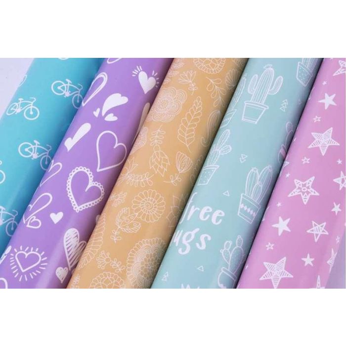 Apli Papel De Regalo Nordik Fun Rollo 70 cm X 2M Colores Surtidos -Expositor 55U- 5