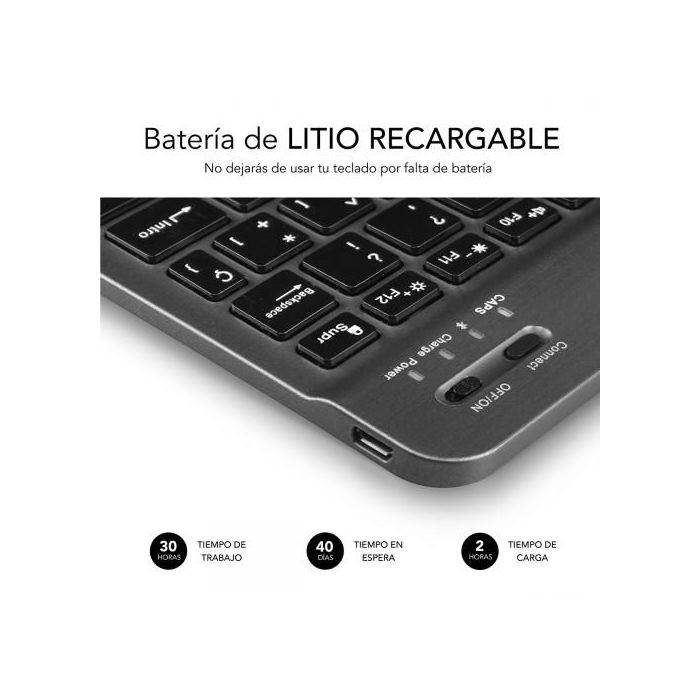 SUBBLIM Teclado Smart BT Keyboard Grey SUBBLIM Teclado Smart BT Keyboard Grey