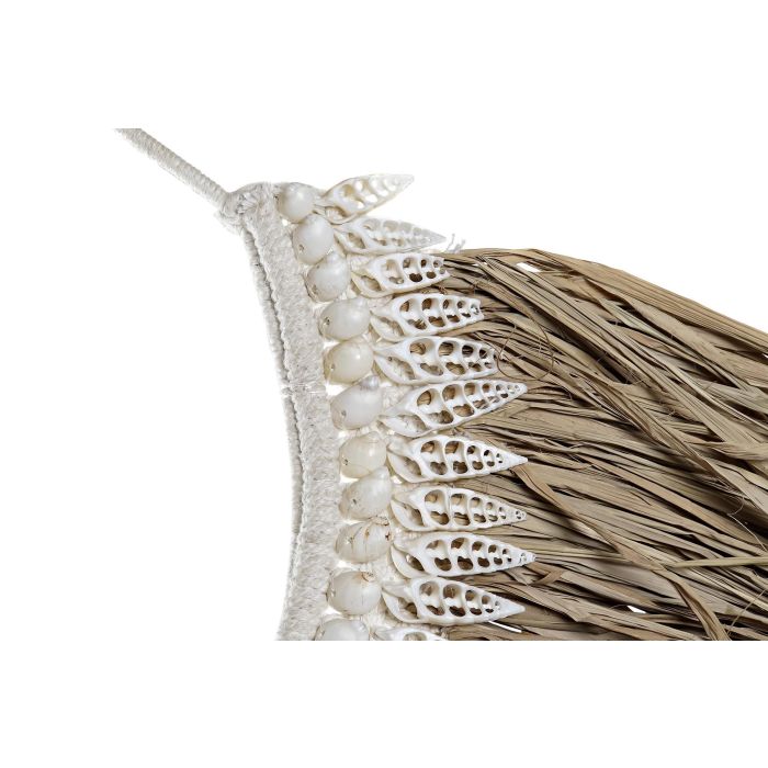 DKD Home Decor Decoración de Pared Balinesa, Cuadro Artesanal de Fibra y Conchas, Marrón y Beige, 70 cm Ancho x 57 cm Alto x 3 cm Fondo 2 DKD Home Decor Decoración de Pared Balinesa, Cuadro Artesanal de Fibra y Conchas, Marrón y Beige, 70 cm Ancho x 57 cm Alto x 3 cm Fondo 2