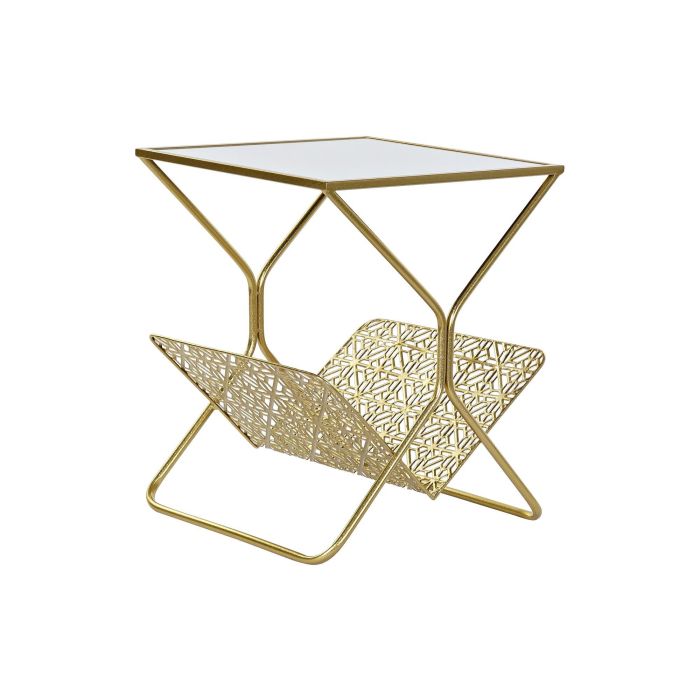 Revistero Glam DKD Home Decor Dorado 45 x 55 x 45 cm