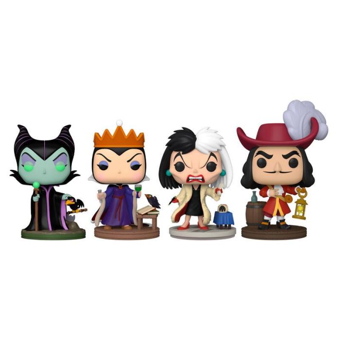 Blister 4 figuras POP Disney Villanas 1